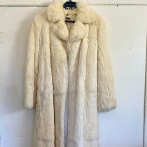 Long Rabbit Fur Coat